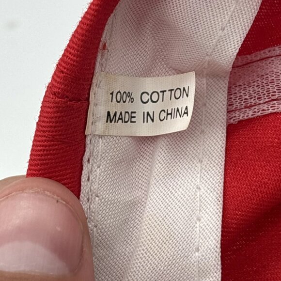 Vintage Hawaiian Tropic Patch Snapback Hat Cap Red Yellow Print - Picture 9 of 9